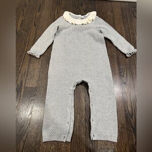 Janie and Jack • Ruffle Collar Sweater Onesie (18-24m)